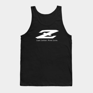 Z Last Letter. First Love. 240Z Classic Japanese Car JDM Pun Tank Top